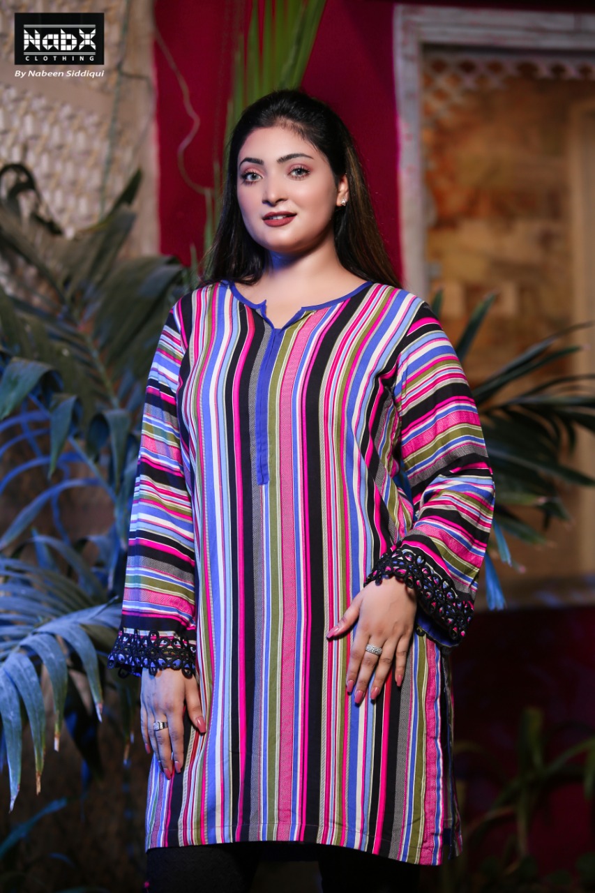 Linen Kurti Multicolor - Nabx012